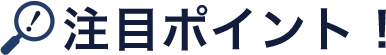 注目ポイント